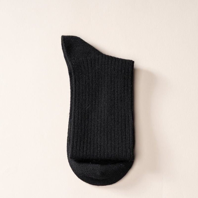 SOCK02-5 Socks One Size Black