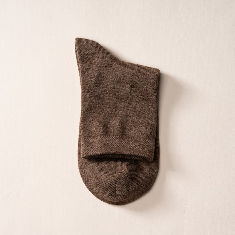 SOCK09-5 Socks One Size Coffee