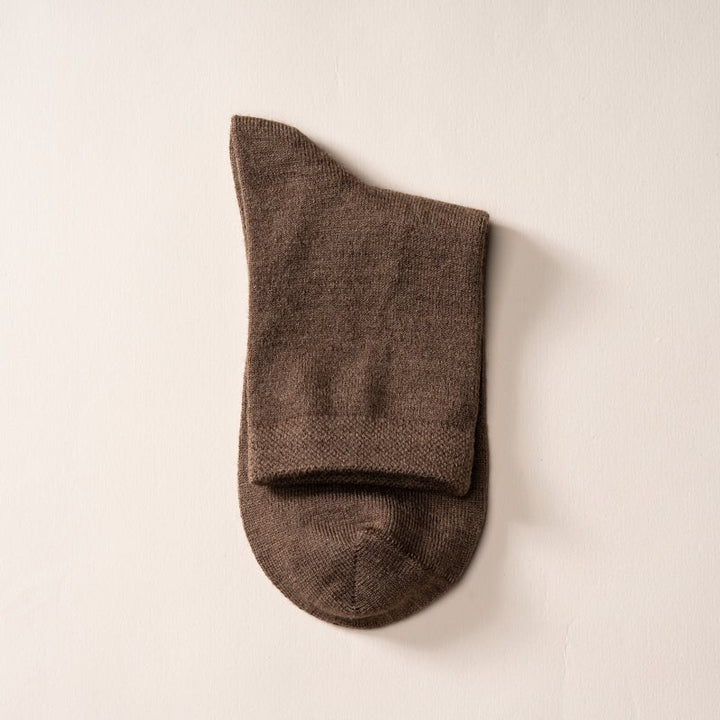 SOCK09-5 Socks One Size Coffee