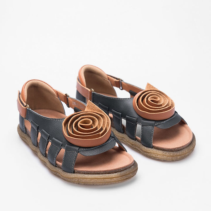 summer01-7 Flats 5.5 Grey+Brown