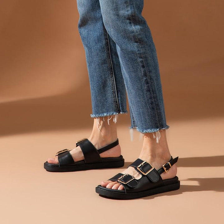 37174960-black-5 sandals 5 Black