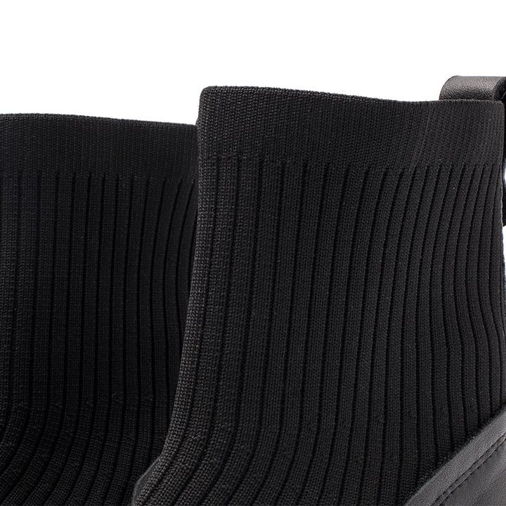 Dwarves Leather Sock Boots Handmade Designer Shoes Soft Boots Black