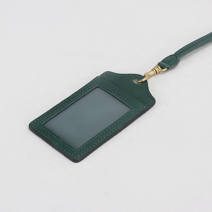 Vegetable Tanned Leather Handmade Fashion Badge Holder