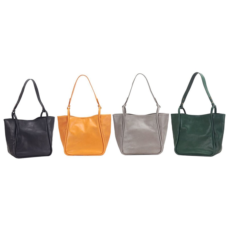 Minimalist Retro Versatile Soft Leather Tote Bag|Shoulder Bag ...