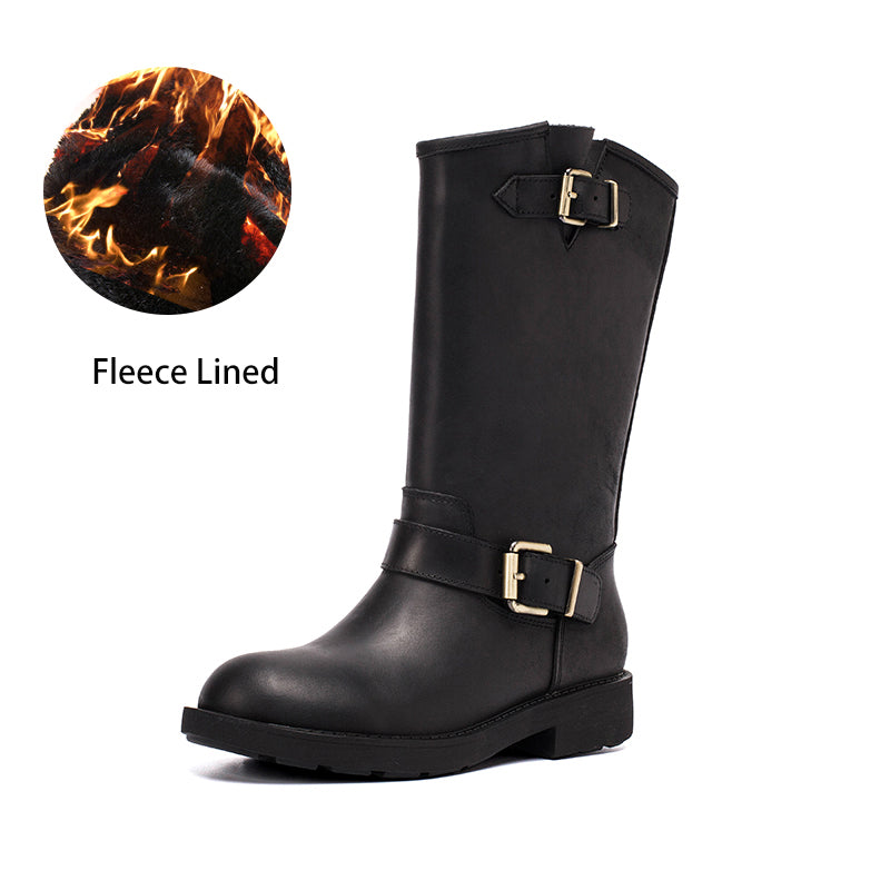  Boots 5.5 Black Fleece Lined
