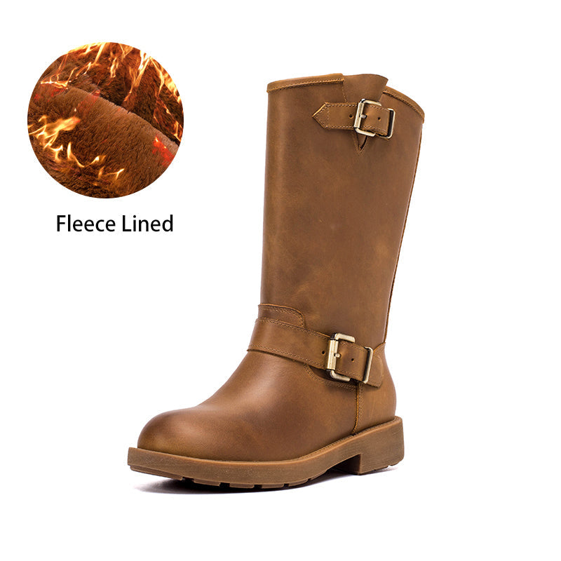  Boots 5.5 Brown Fleece Lined