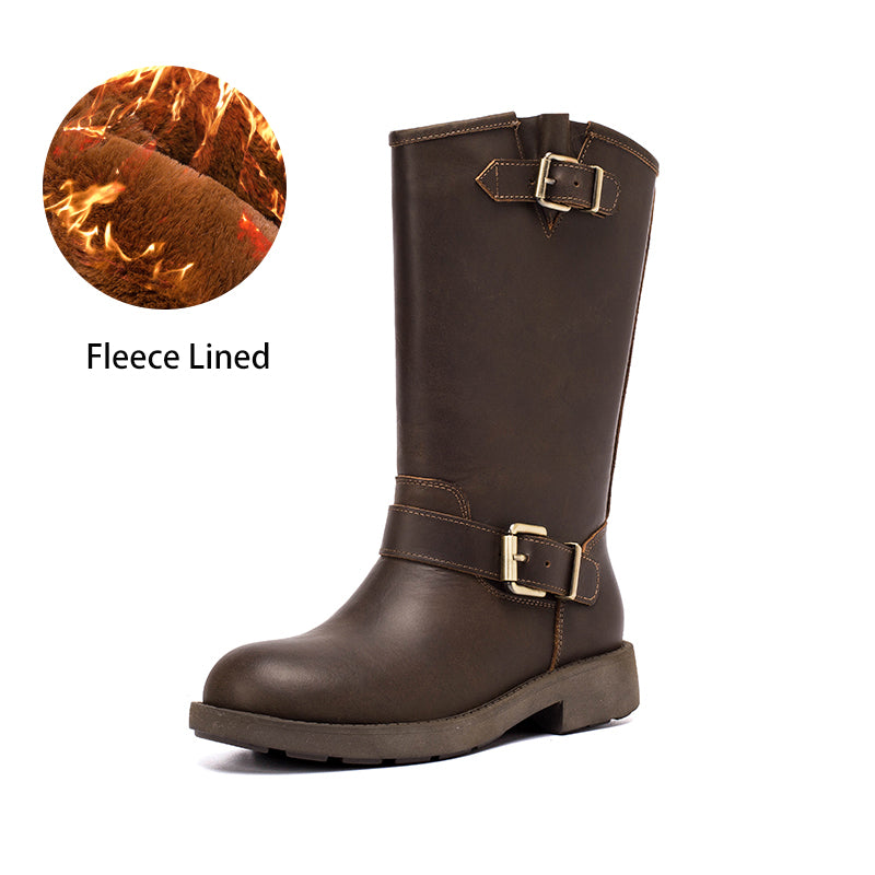  Boots 5.5 Coffee Fleece Lined