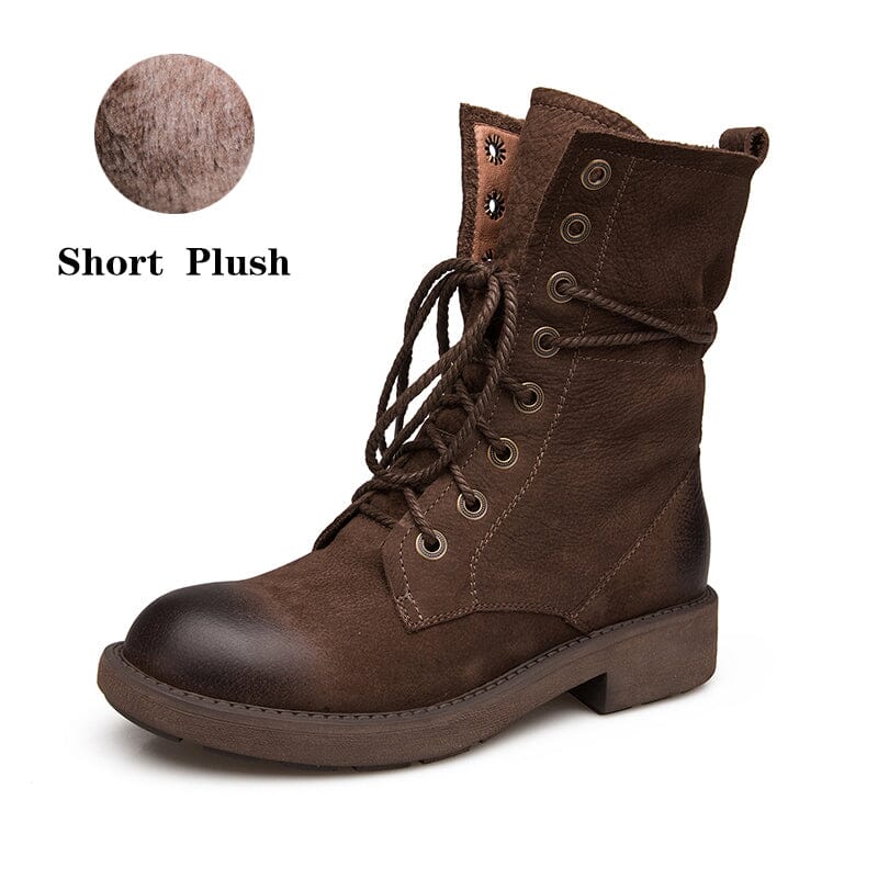  Boots 5.5 Coffee Short Plush