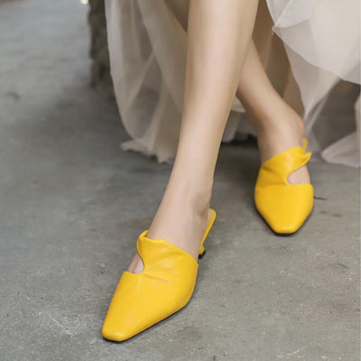 dwarves1045-4 Slippers 5.5 Yellow
