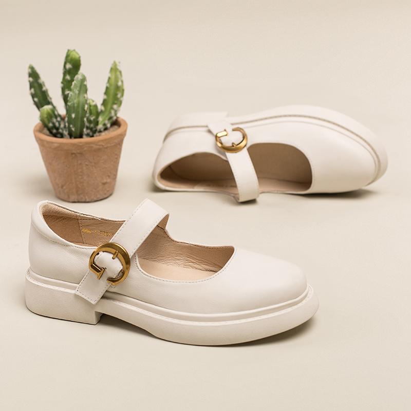 dwarves1076-1 Mary Jane 5.5 Beige