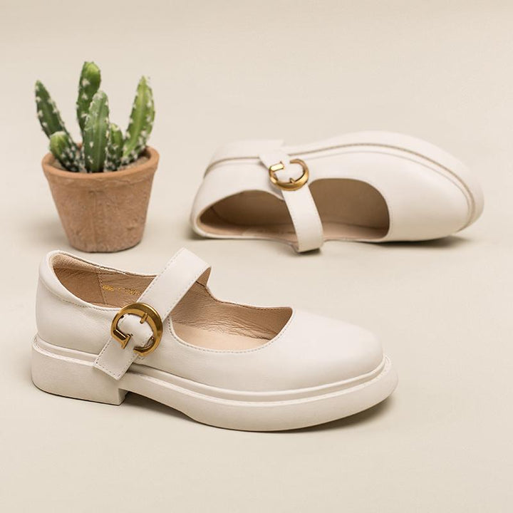 dwarves1076-1 Mary Jane 5.5 Beige