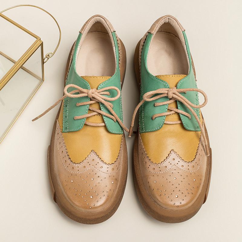 dwarves1095-1 Oxfords & Tie 5.5 Muti Color1