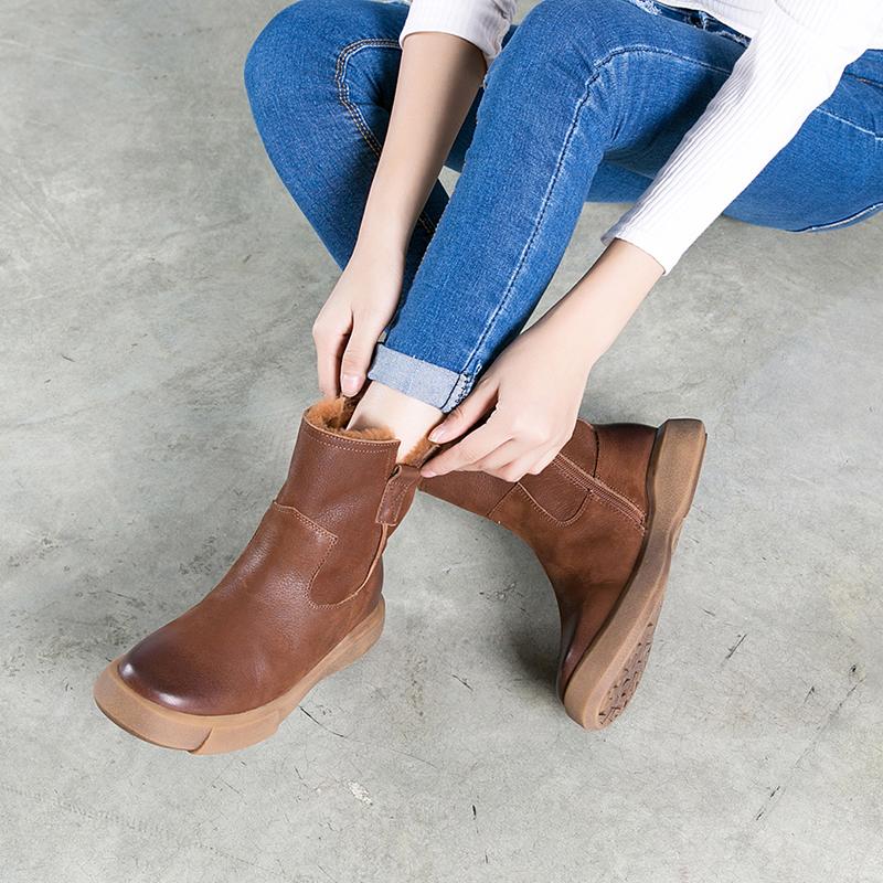 dwarves1127-2 Boots 5.5 Coffee Fleece Lined