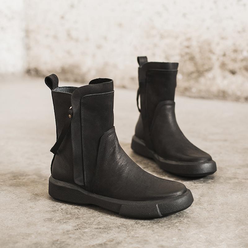 dwarves1133-3 Boots 5.5 Black Fleece Lined