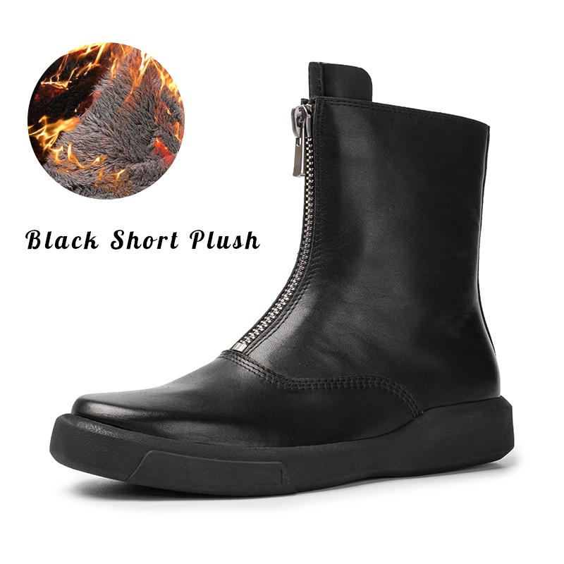 dwarves1138-2 Boots 5.5 Black Short Plush