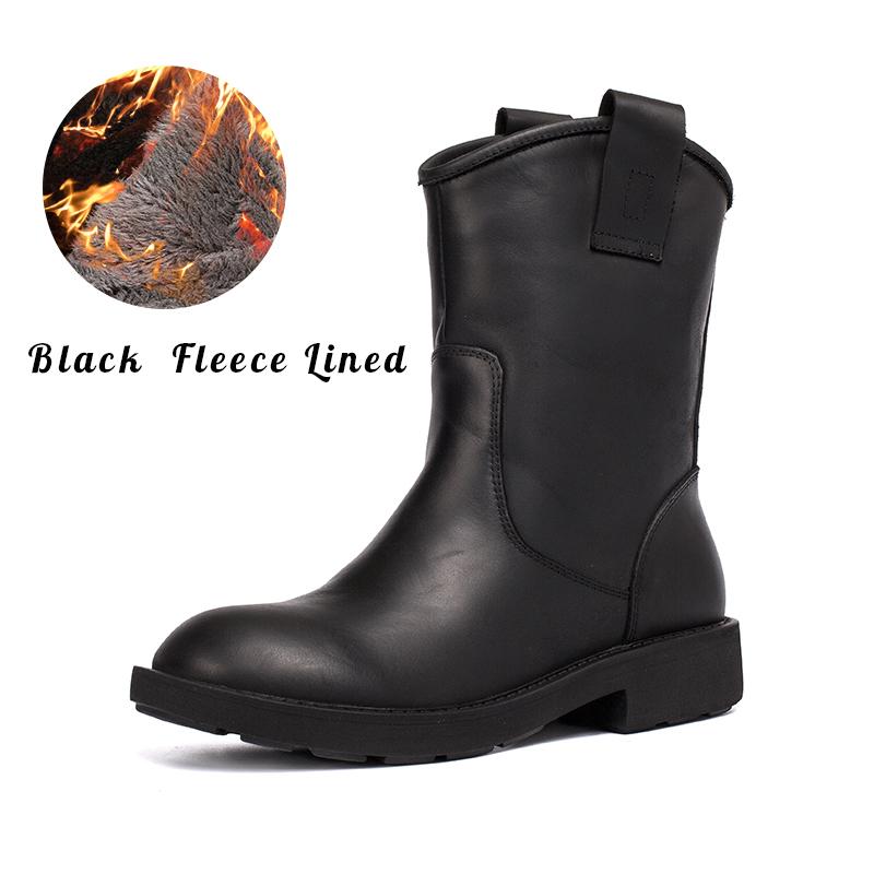 dwarves1139-4 Boots 5.5 Black Fleece Lined