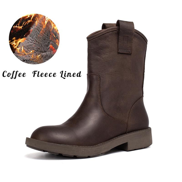 dwarves1139-5 Boots 5.5 Coffee Fleece Lined