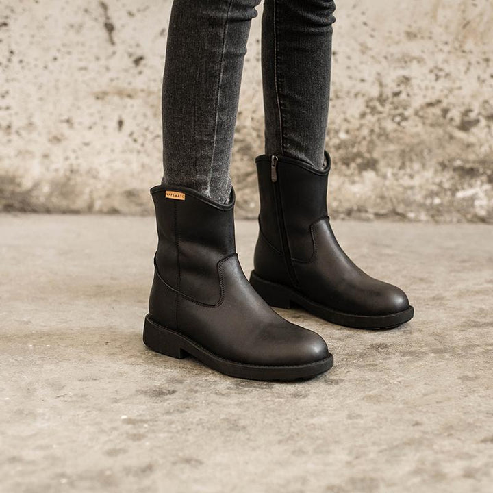 dwarves1140-1 Flats 5.5 Black Fleece Lined