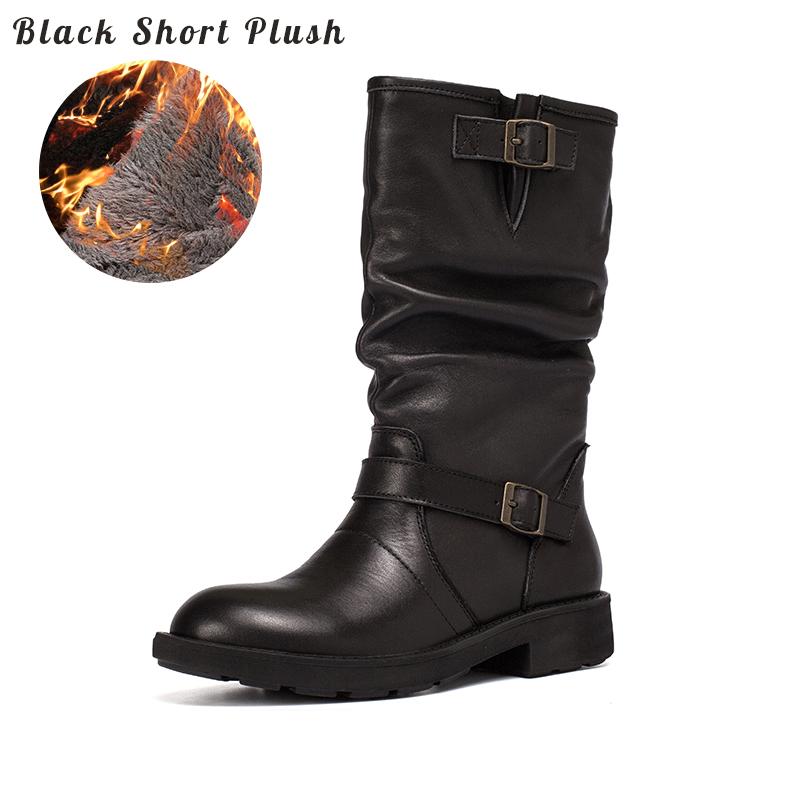dwarves1146-6 Boots 5.5 Black Short Plush