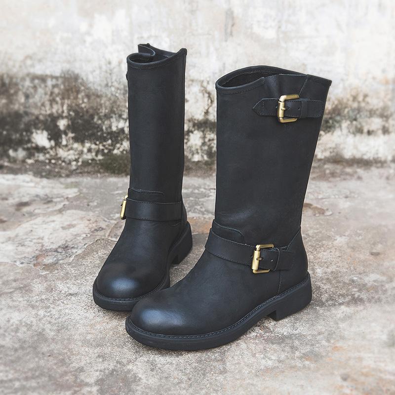 dwarves1147-3 Boots 5.5 Black