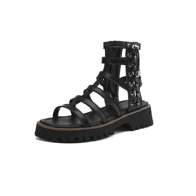 dwarves1154-15 sandals 5 Black
