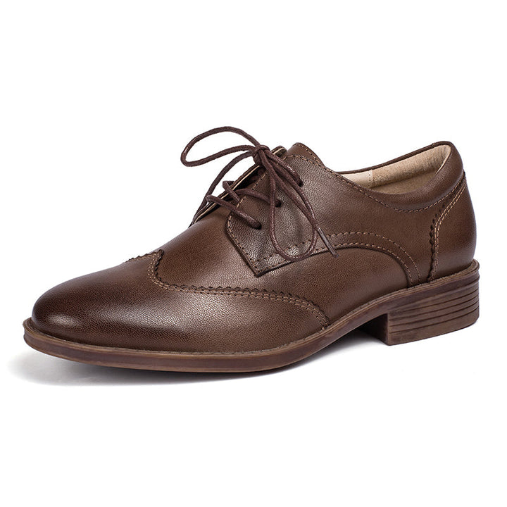 dwarves1207-3 Oxfords &amp; Tie 5.5 Coffee