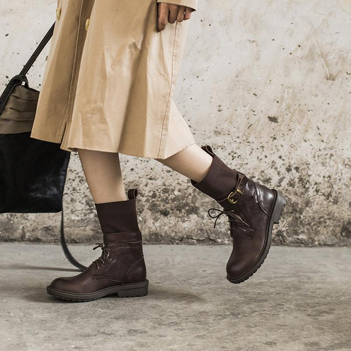 dwarves1253-1 Boots 5.5 Dark Coffee