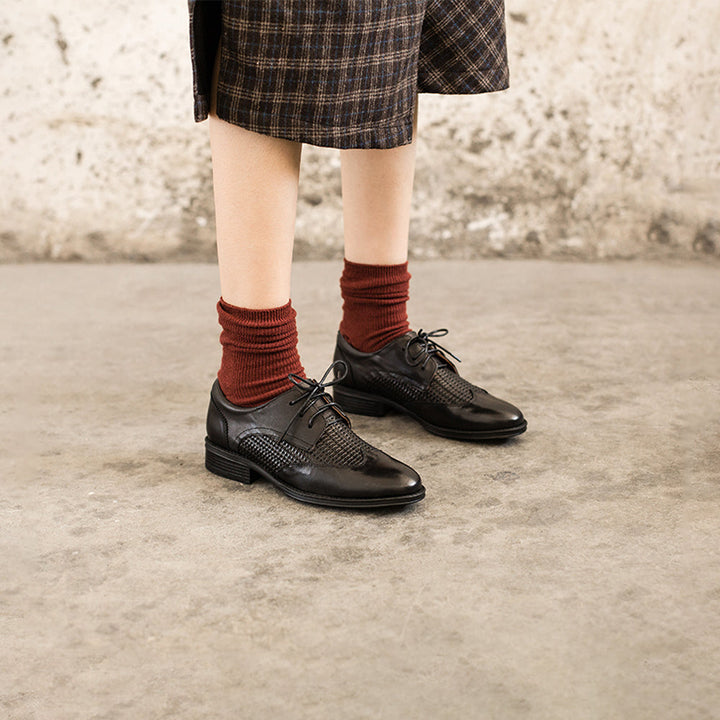 dwarves1535-1 Oxfords &amp; Tie 5.5 Black