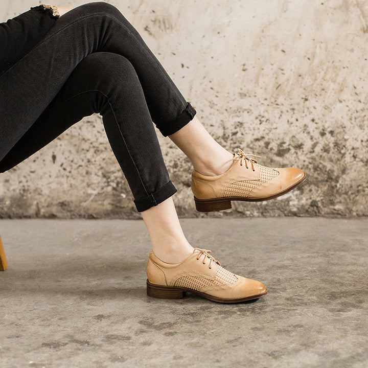 dwarves1535-2 Oxfords &amp; Tie 5.5 Beige