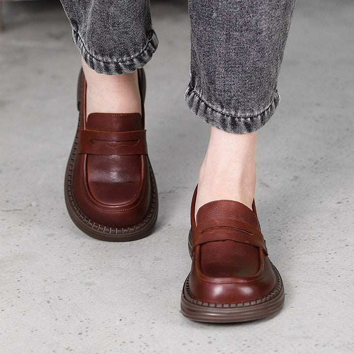 dwarves1677-2 Loafers 5.5 Coffee
