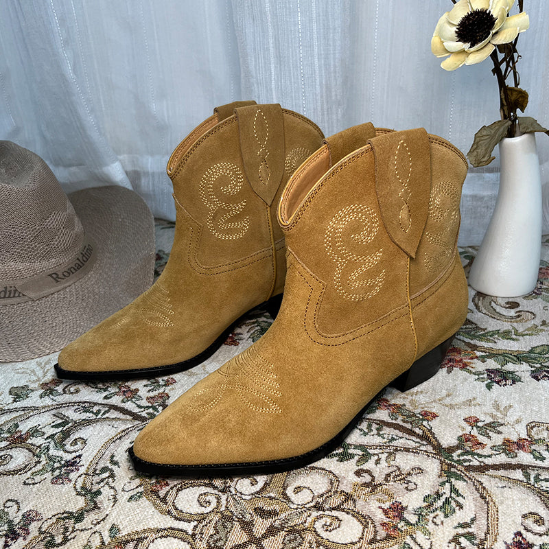 dwarves1747-35 Boots Suede Brown 5.5