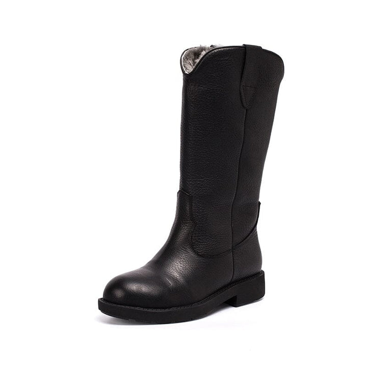 dwarves1899-3 Boots 5.5 Black Fleece Lined