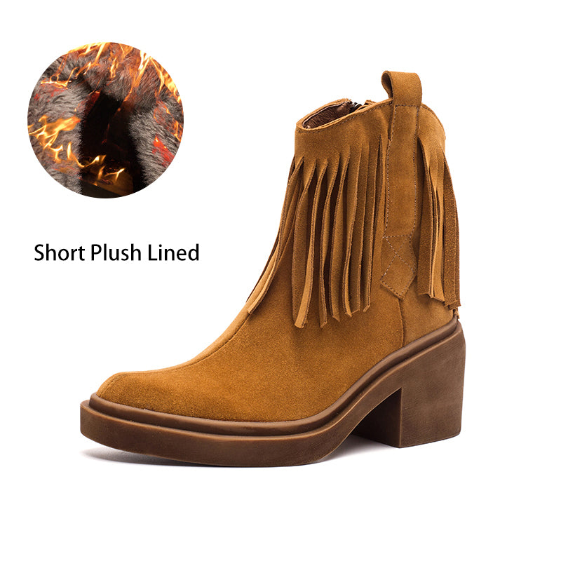 dwarves1915-22 Boots Brown Short Plush Lined 5.5
