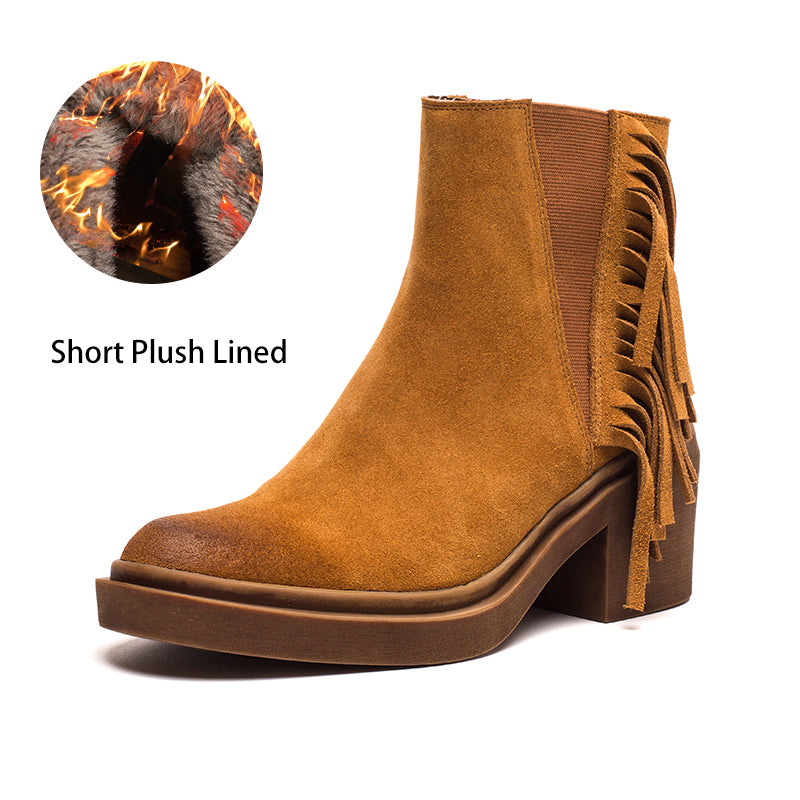 dwarves1916-22 Boots Brown Short Plush Lined 5.5