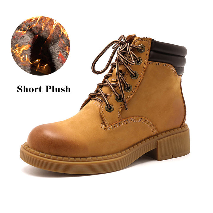 dwarves1950-2 Boots 5.5 Light Tan Short Plush