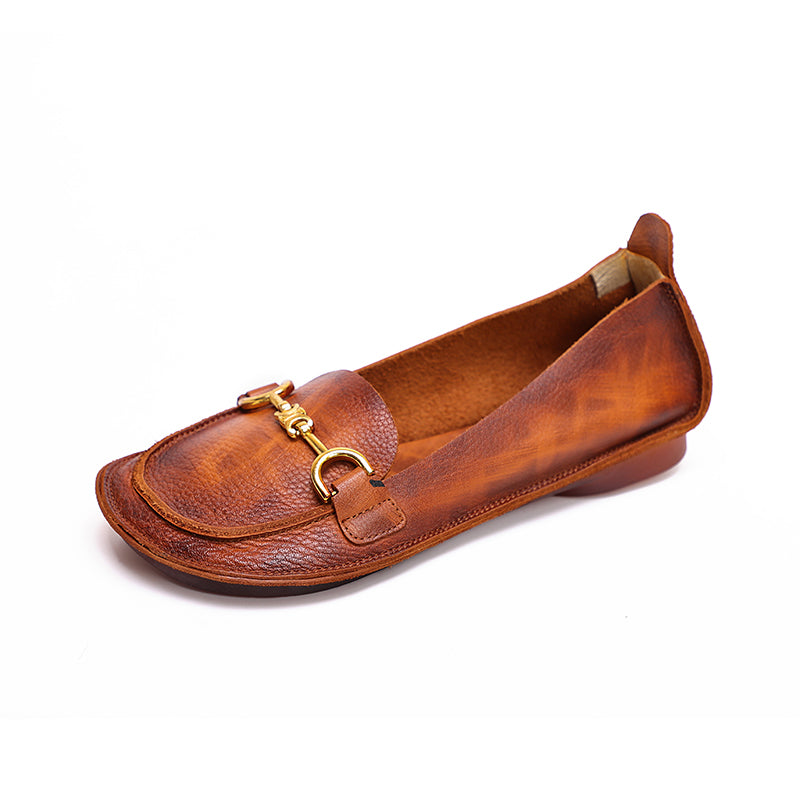 dwarves2002-9 Loafers 5.5 Caramel