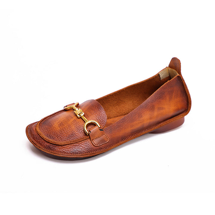 dwarves2002-9 Loafers 5.5 Caramel