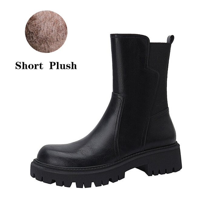 dwarves2026-17 Boots Black Short Plush 5