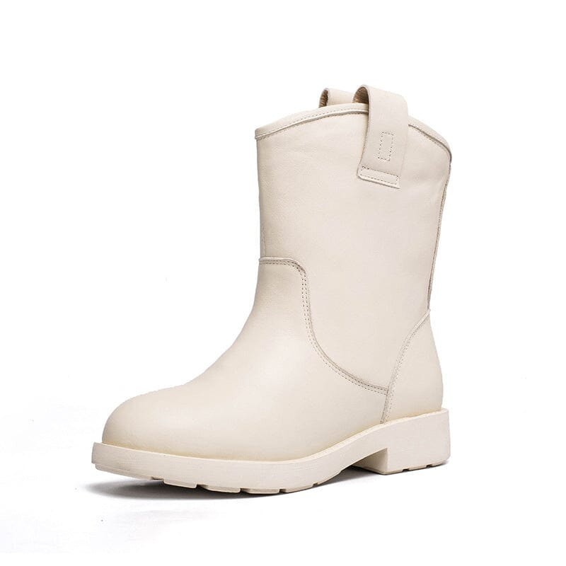 dwarves2051-3 Boots 5.5 White Fleece Lined