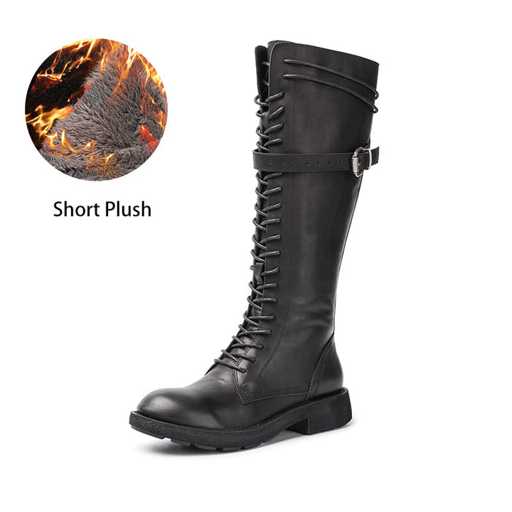 dwarves2053-1 Boots 5.5 Black Short Plush