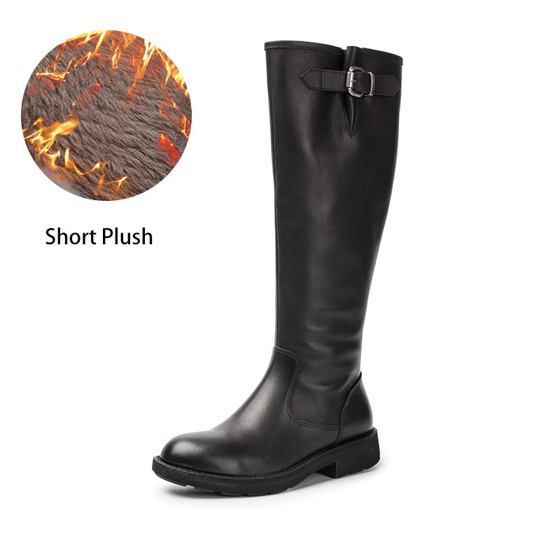 dwarves2054-1 Boots 5.5 Black Short Plush