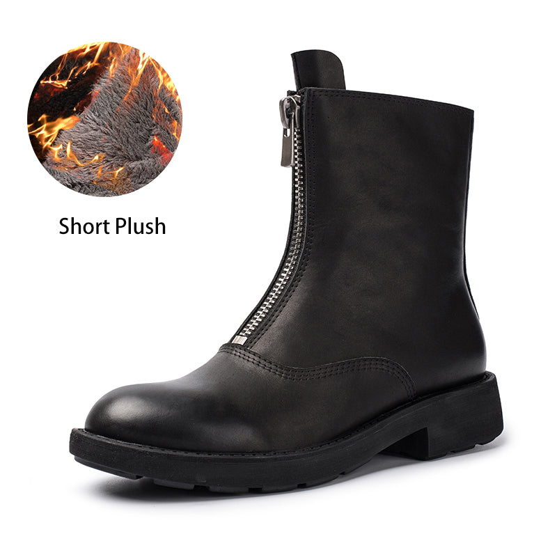 dwarves2057-1 Boots 5.5 Black Short Plush