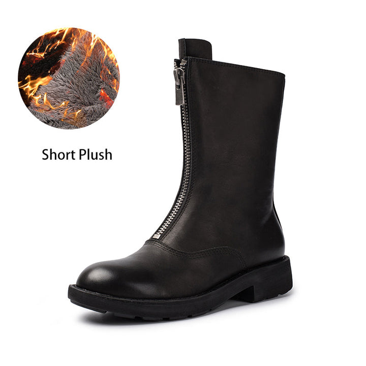dwarves2058-1 Boots 5.5 Black Short Plush