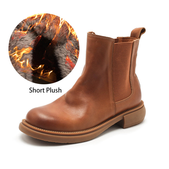 dwarves2059-1 boots 5.5 Brown Short Plush