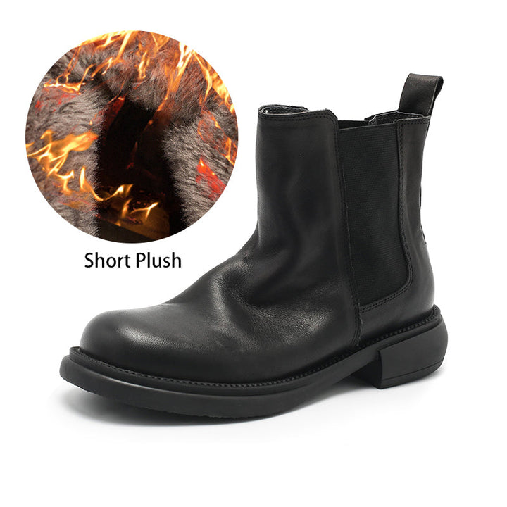 dwarves2059-3 boots 5.5 Black Short Plush