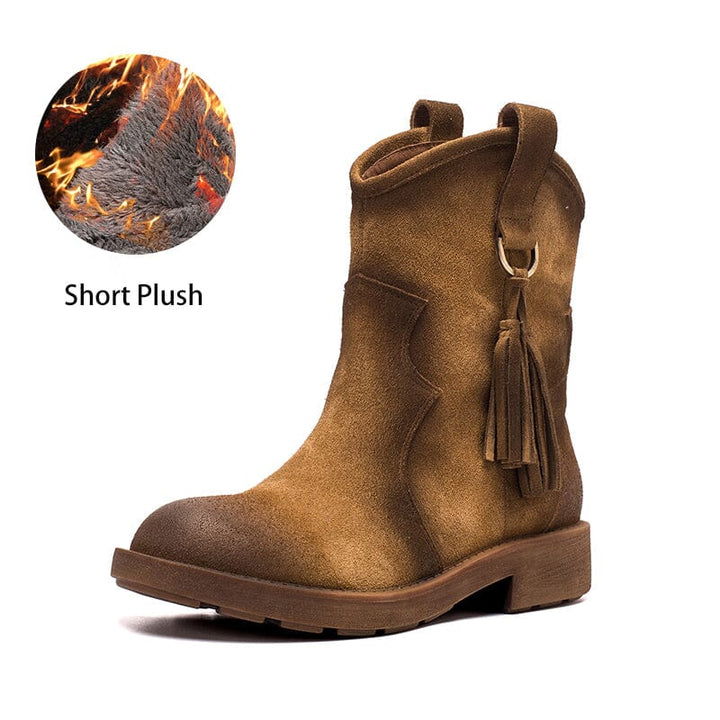 dwarves2069-3 Boots 5.5 Brown Short Plush 1