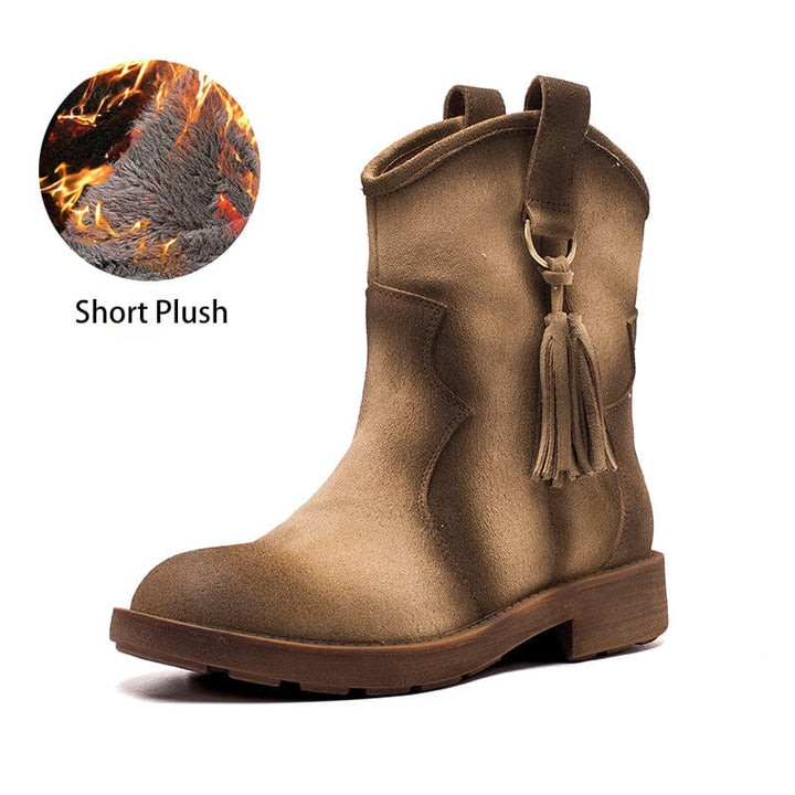 dwarves2069-4 Boots 5.5 Apricot Short Plush1