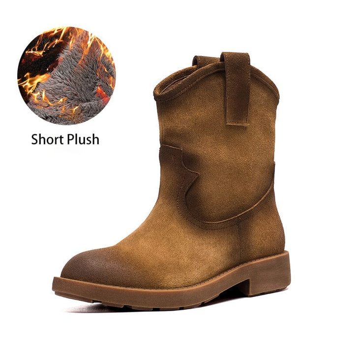 dwarves2069-7 Boots 5.5 Brown Short Plush 2