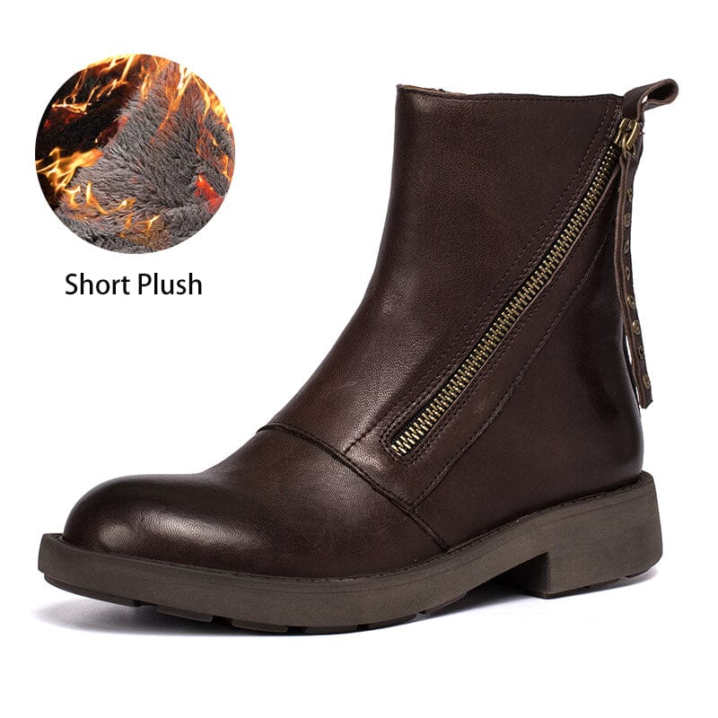 dwarves2072-1 Boots 5.5 Coffee Short Plush