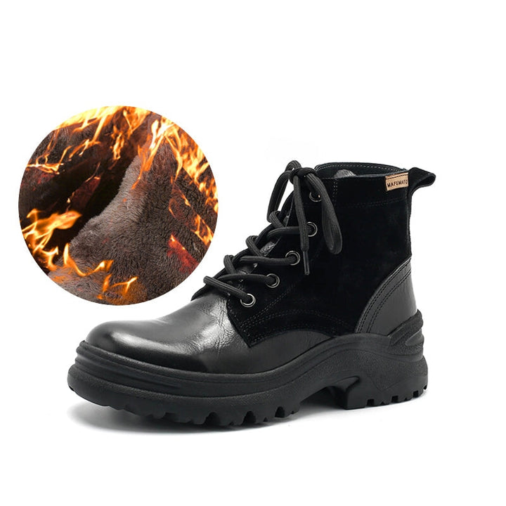 dwarves2080-2 Boots 5.5 Black Short Plush